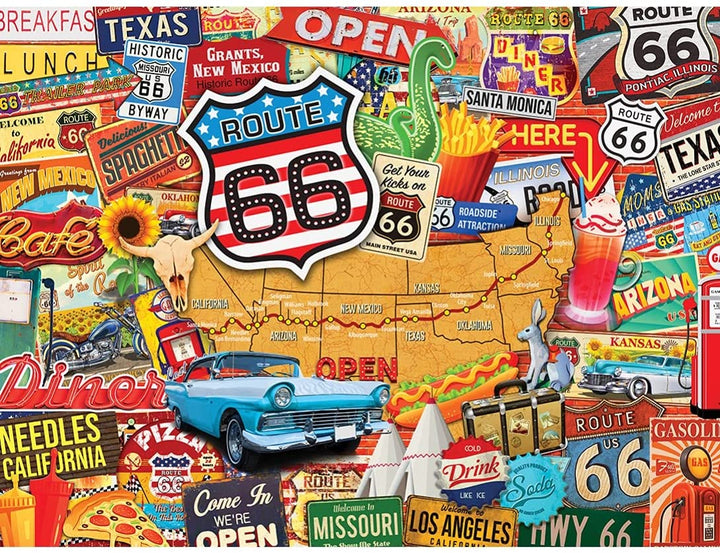 Grüße von der Route 66 550-teiliges Puzzle + Bonusposter (mpc)