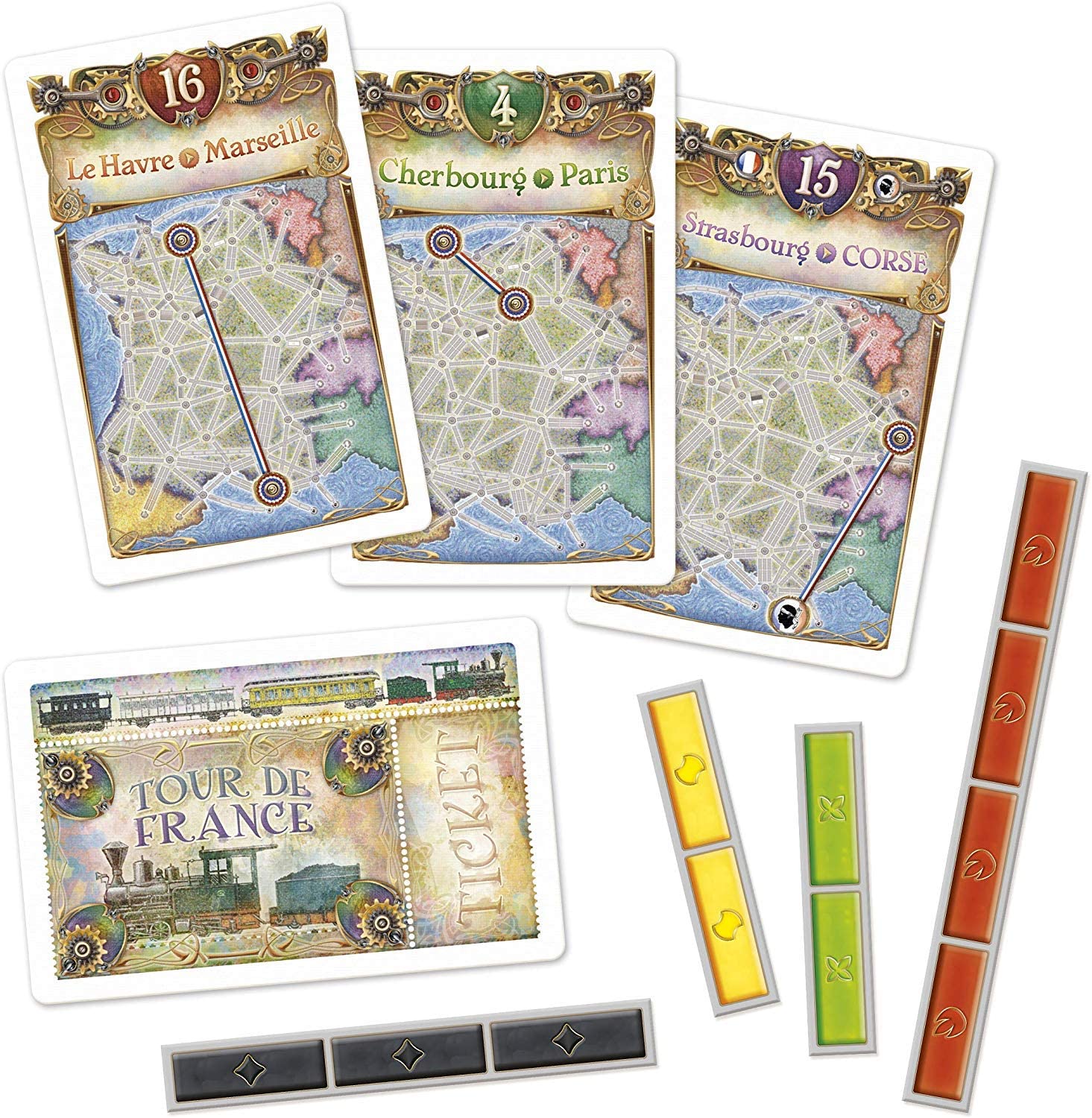 Days of Wonder Ticket to Ride Frankreich Brettspiel-Erweiterung 3