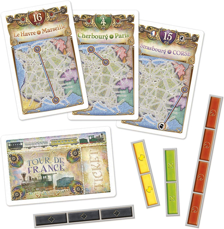 Tage des Wunders | Ticket to Ride Frankreich Brettspiel ERWEITERUNG | Ab 8 Jahren | Für 2 bis 5 Spieler | Durchschnittliche Spielzeit 30–60 Minuten