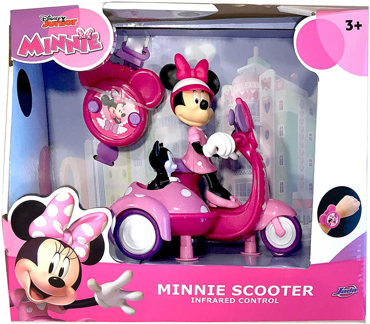 Jada 253074002 Minnie Scooter with Infrared, 16 cm, Includes Remote Control, Sui