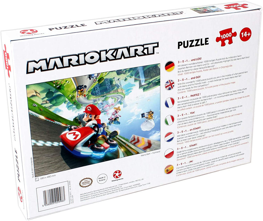 Mario Kart Funracer 1000-teiliges Puzzle