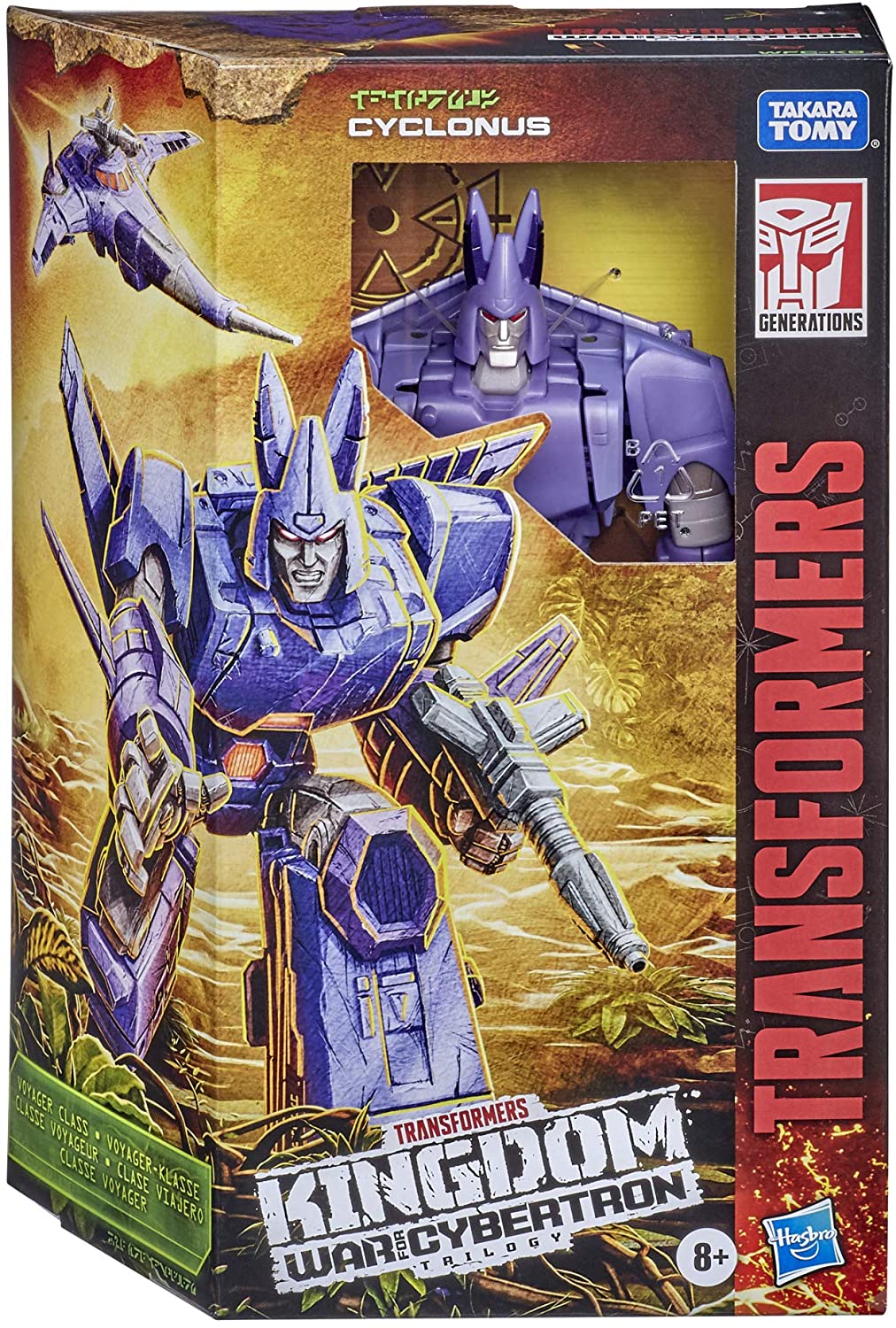 Transformers Generations War for Cybertron: Kingdom Voyager WFC-K9 Cyclonus Figura de Acción