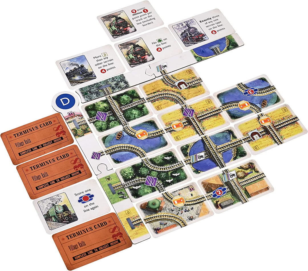 Osprey Games Village Rails: A Game of Locomotives and Local Motives