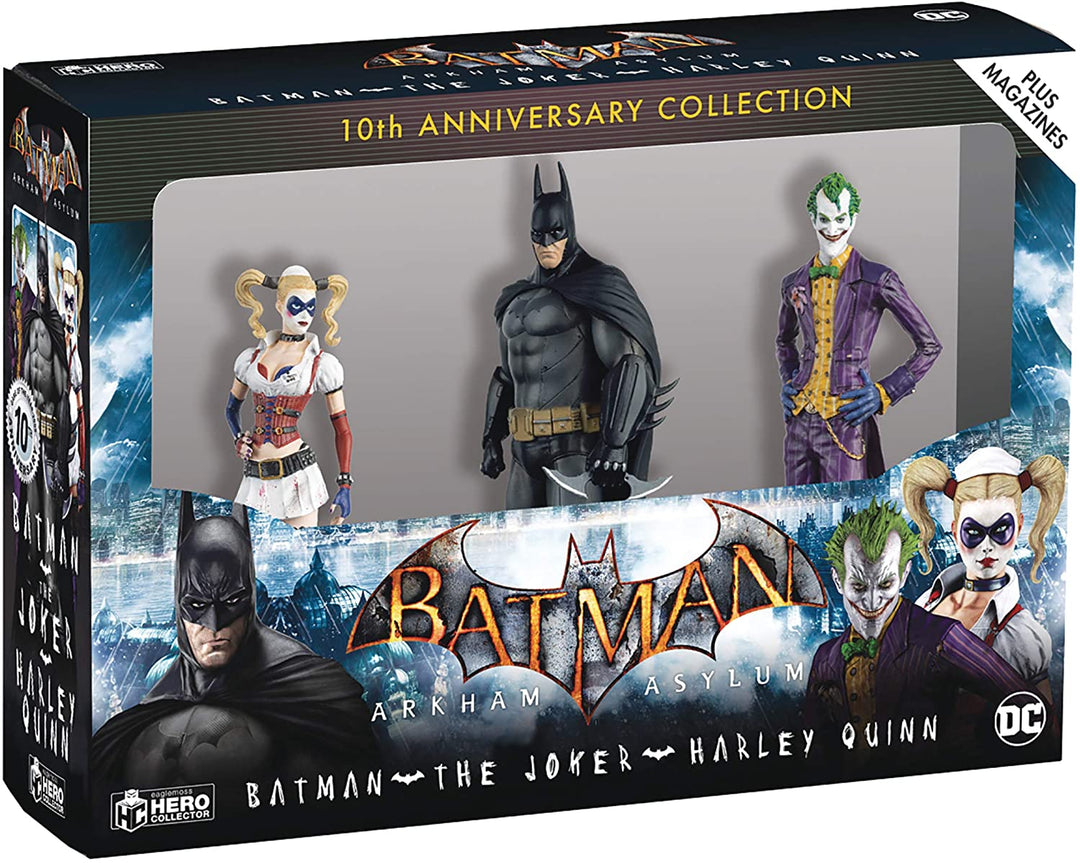DC Arkham Asylum 3 Figure Box Batman / Harley / Joker