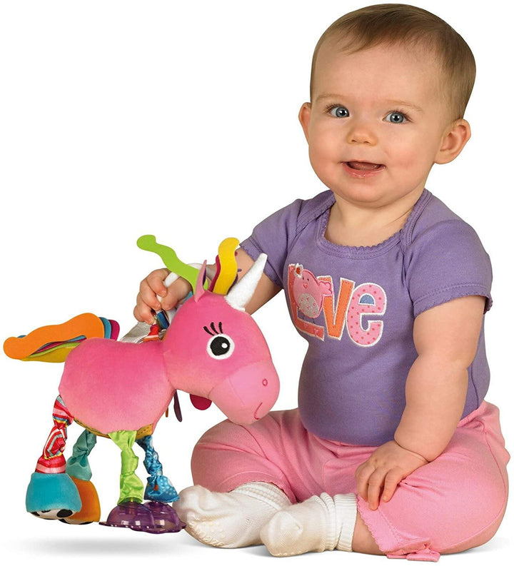 Lamaze Tilly Twinklewings Clip on Pram and Pushchair Newborn Baby Toy Unicorn - Yachew