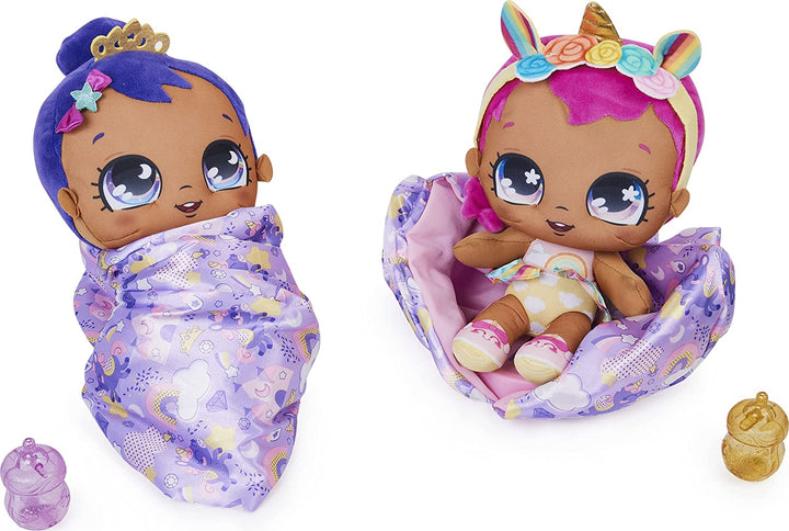 Magische deken baby&#39;s, Surprise pluche babypop met meer dan 80 geluiden en reacties, paarse deken (stijl kan variëren), kinderspeelgoed voor meisjes vanaf 4 jaar