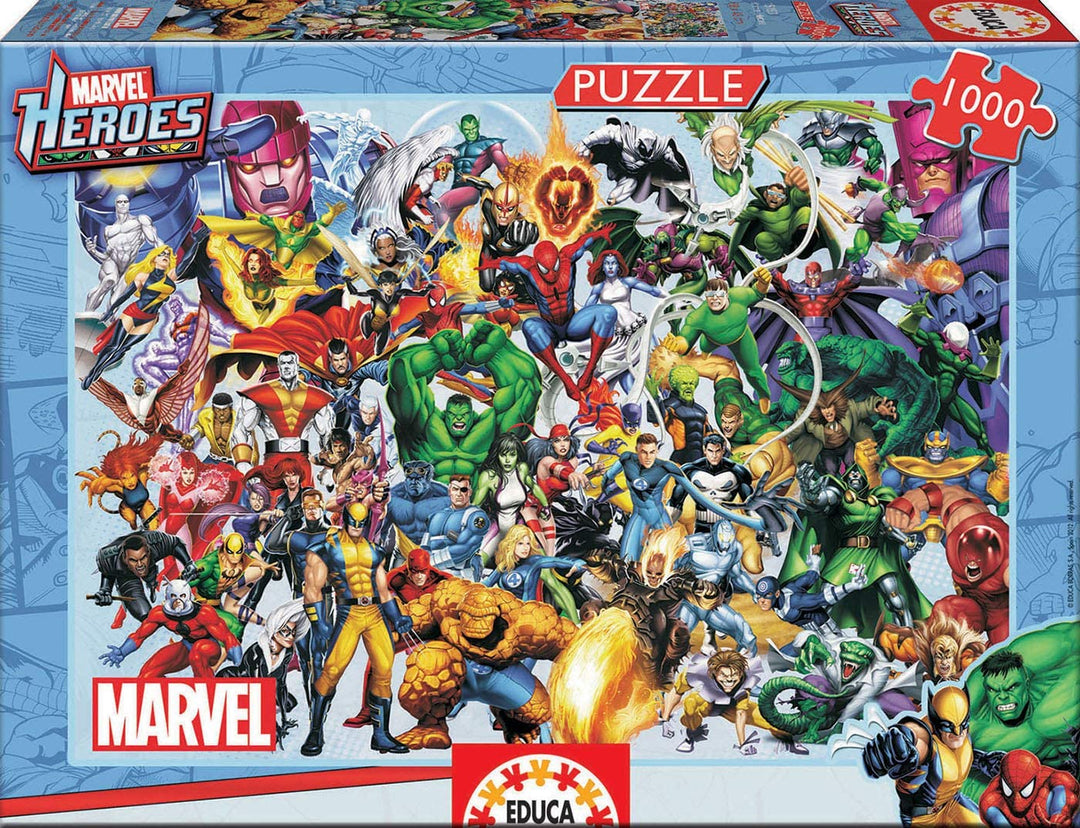 Educa 15193 - Eroi Marvel - 1000 pezzi - Puzzle