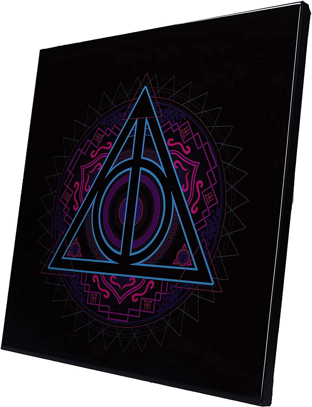 Nemesis Now Harry Potter Deathly Hallows Neon Crystal Clear Art, Schwarz Multi, 32