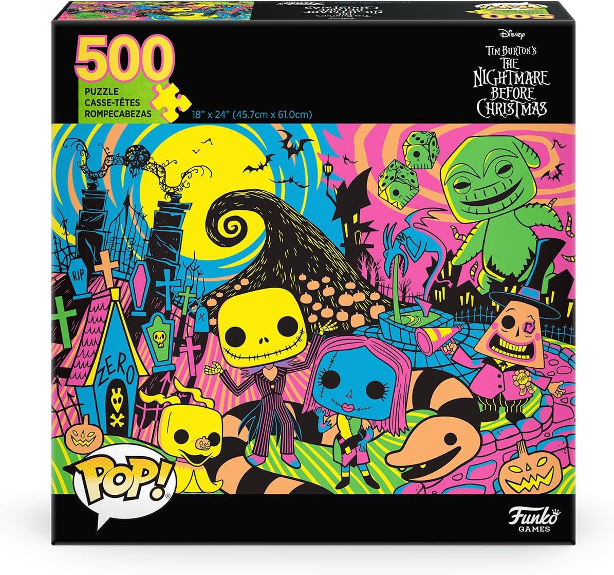 Funko POP! Puzzle – Nightmare Before Christmas – 500-teiliges Puzzle mit Kronenteil