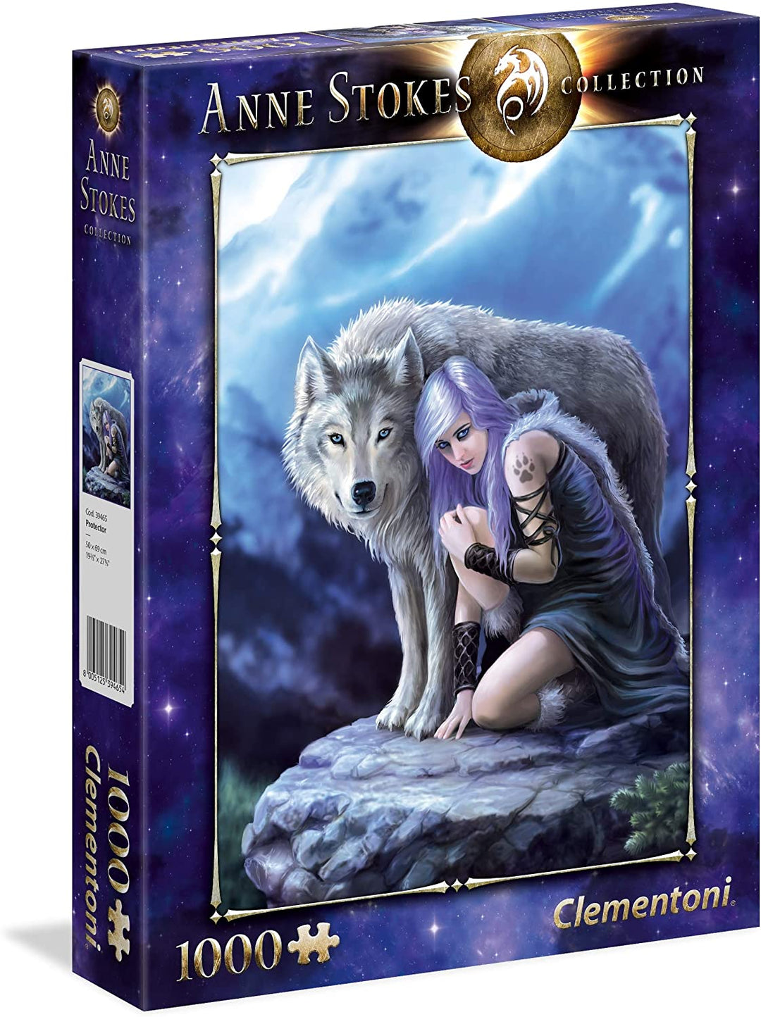 Clementoni 39465 Clementoni-39465-Anne Stokes Collection-Protector-1000 Stück,