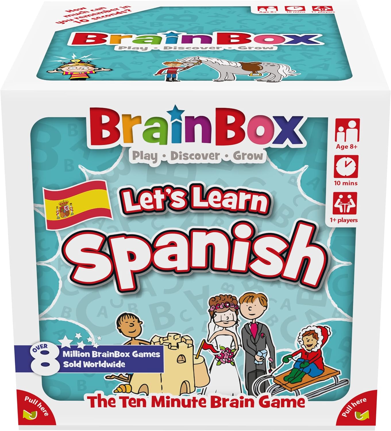 Brainbox Let's Learn Spanish-Kartenspiel für Kinder ab 8 Jahren | 1+ Spieler | 10 Minuten Spielzeit 4