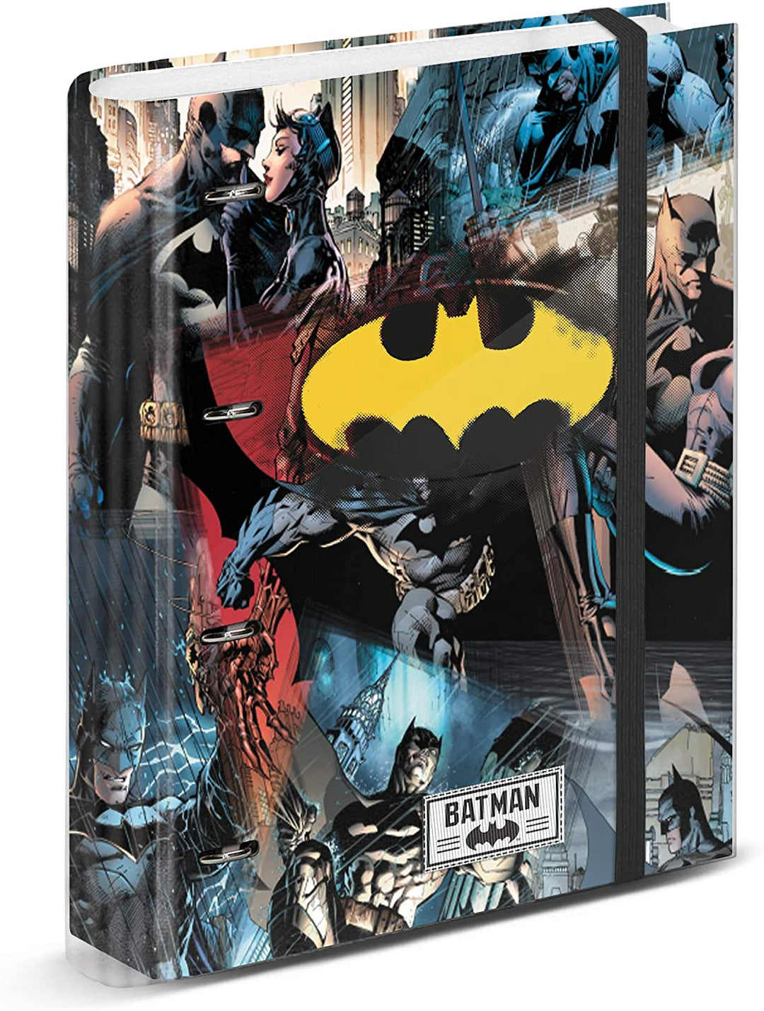 Batman Darkness-4 Rings Binder Grid Paper, Multicolour