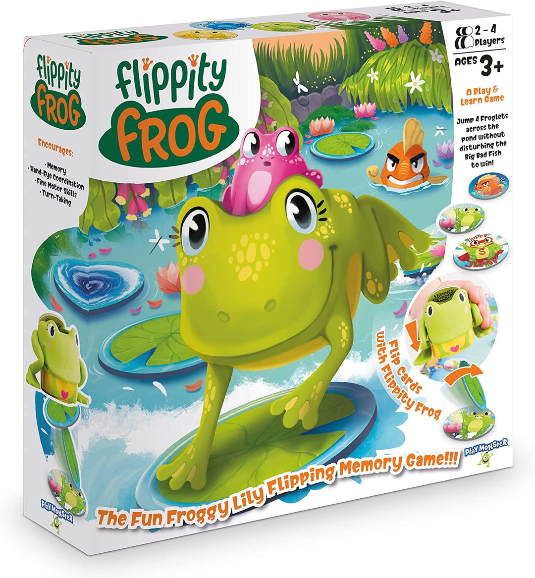 PlayMonster GY101 Flippity Frog Family Brettspielspielzeug