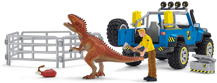 Schleich 41464 Geländewagen mit Dino-Outpost-Dinosauriern