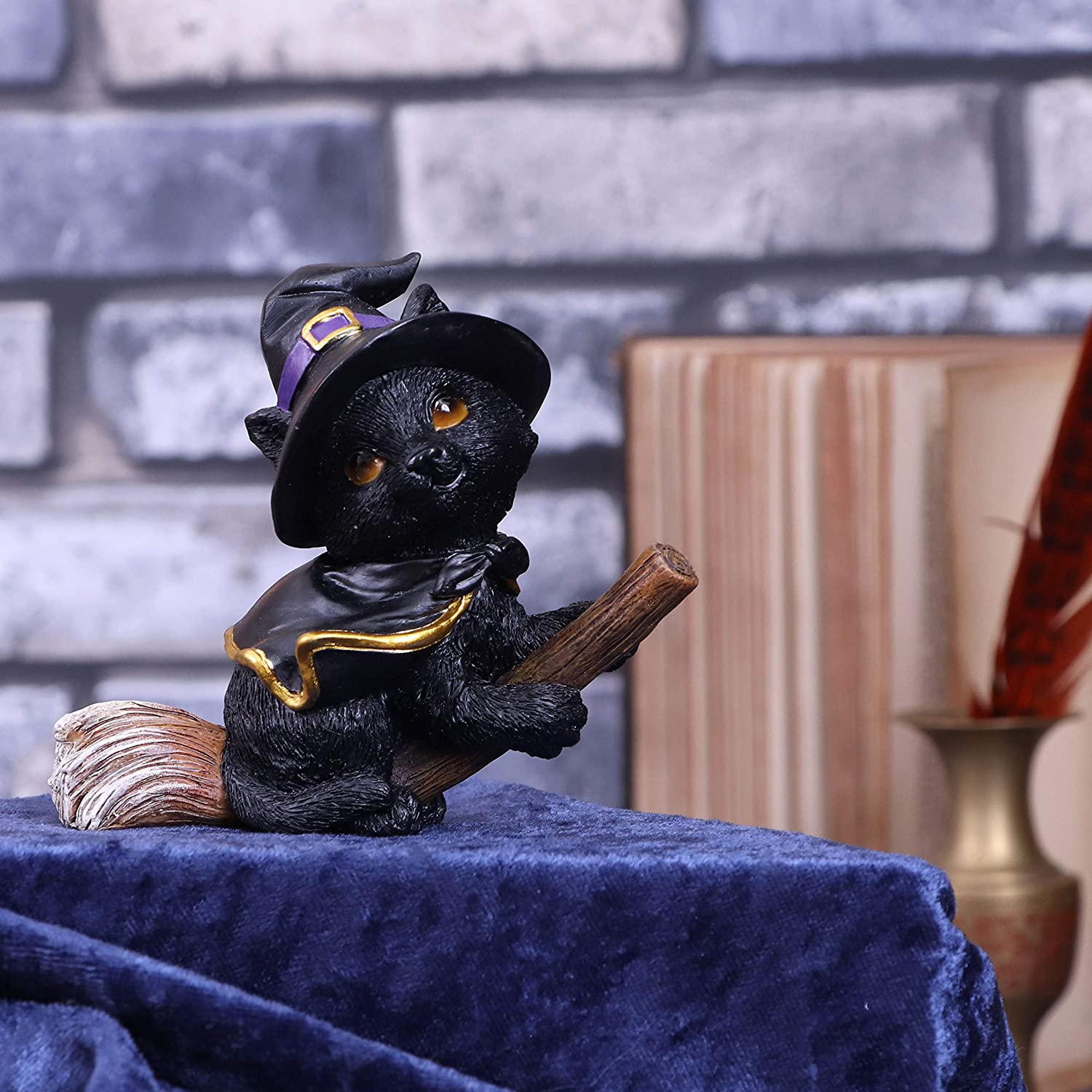 Nemesis Now Wicca &amp; Hexerei – Tabitha, kleine Hexen-vertraute schwarze Katzenfigur
