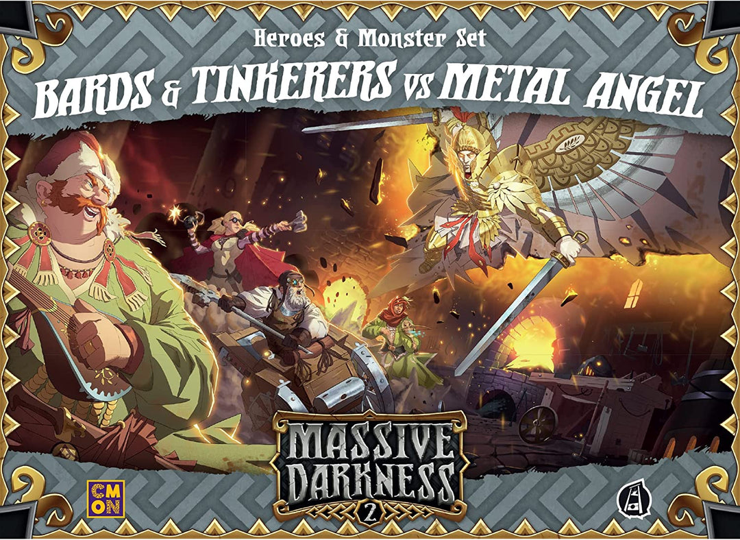 Massive Darkness 2 Bards and Tinkerers vs Metal Angel Heroes &amp; Monster Set