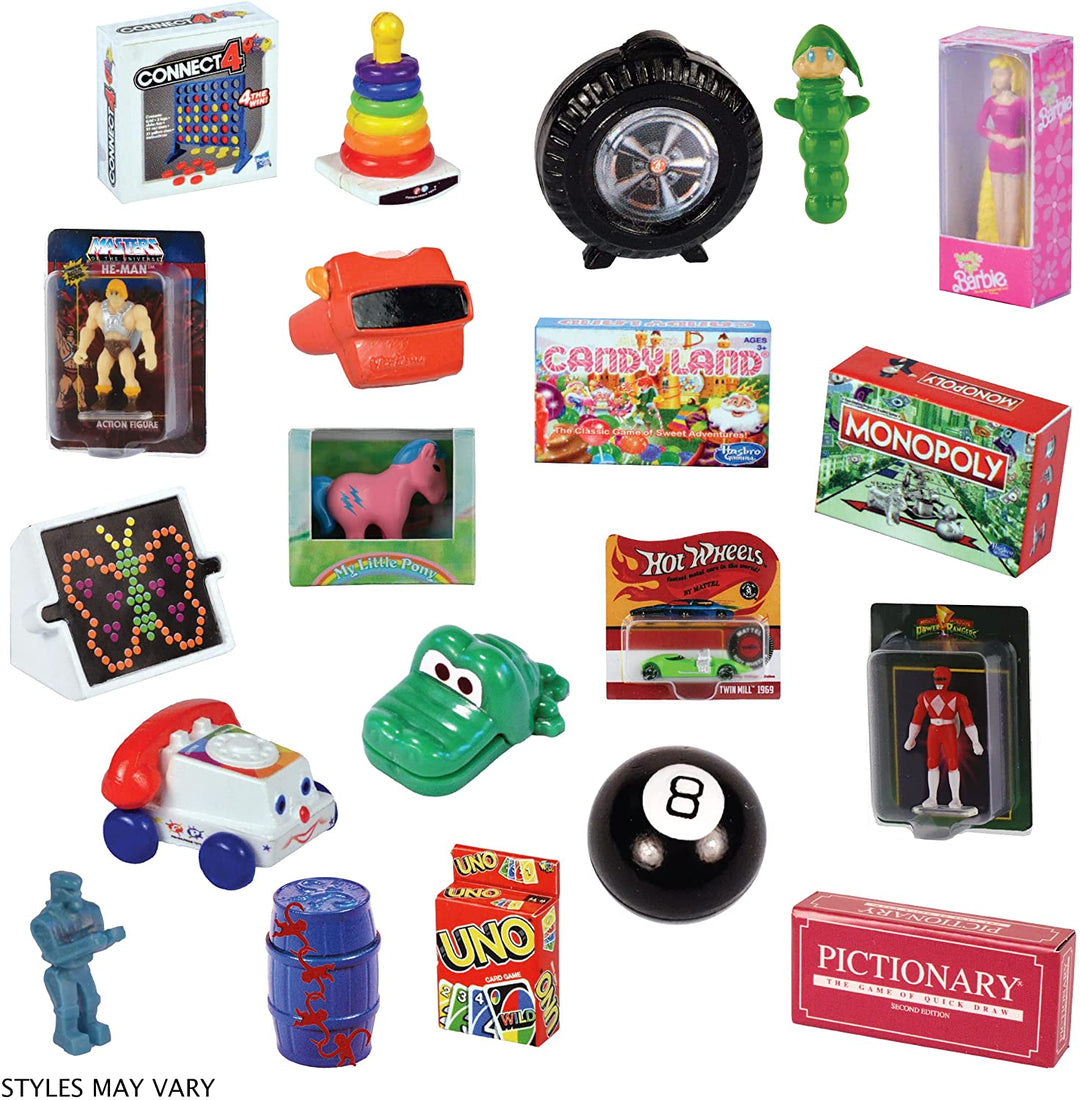 Micro Toybox Collectibles 20er Pack - Styles Variieren Sie Mini-Spielzeuge zum Sammeln, Tauschen, Präsentieren mit Überraschungsspielzeug im Inneren 5101-20