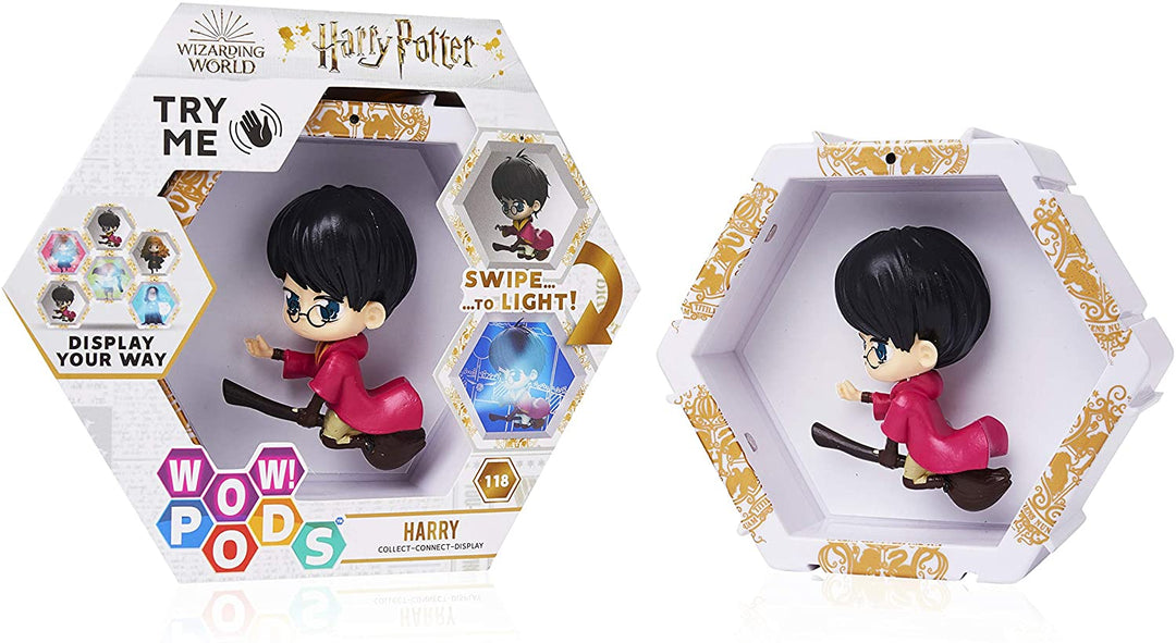 WOW! PODS Harry Potter Wizarding World Leuchtende Wackelkopffigur | Offizielles Sammelspielzeug (Harry)