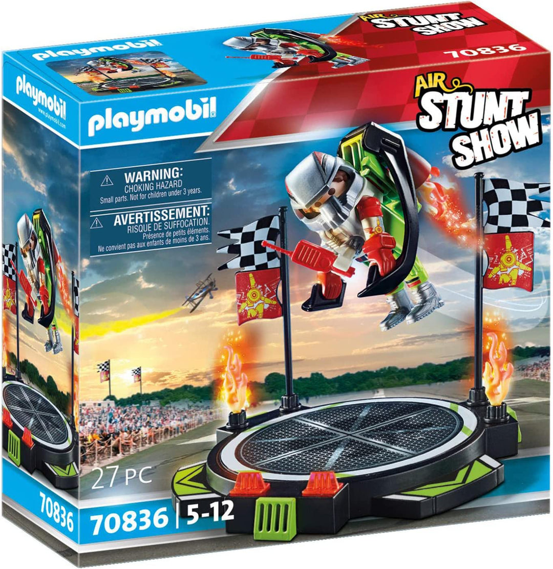 PLAYMOBIL Air Stunt Show 70836 Stuntman mit Jetpack, inkl. Startplattform,