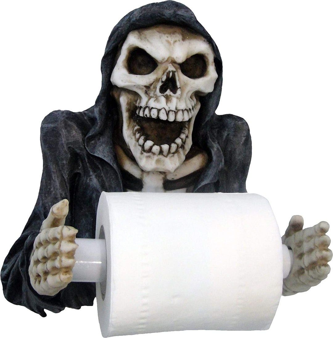 Nemesis Now Reapers Revenge Toilettenpapierhalter, 29,5 cm, Schwarz