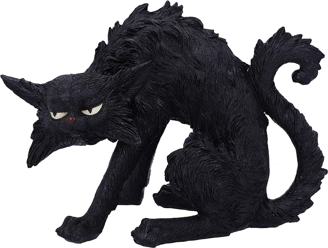 Kleine schwarze Katze Hexen Vertraute Figur Spite 23,5 cm