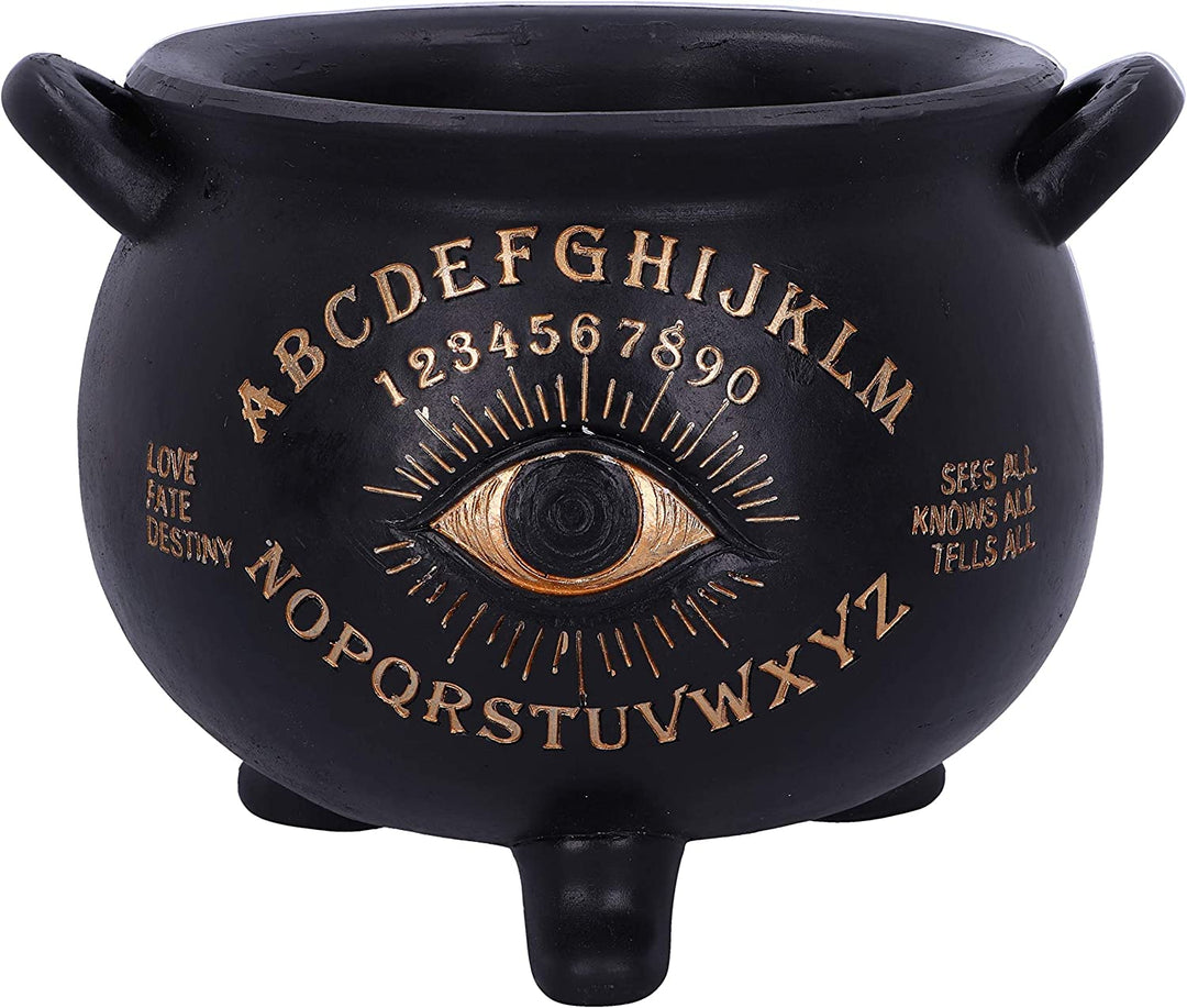 Nemesis Now All Seeing Eye Witches Cauldron, Black, 22.3cm