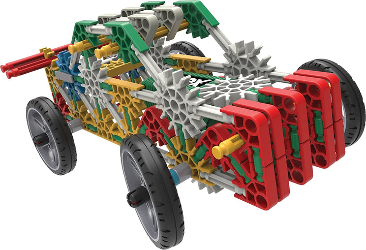 K'NEX 23012 Imagine Power and Play motorisiertes Bauset, Lernspielzeug für Kinder, 529-teiliges Stiel-Lernset, Technik für Kinder, lustiges und farbenfrohes Bauspielzeug für Kinder ab 7 Jahren