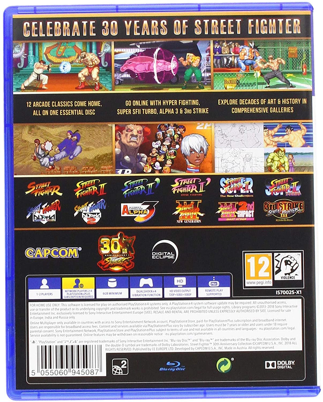 Street Fighter-Kollektion zum 30-jährigen Jubiläum (PS4)