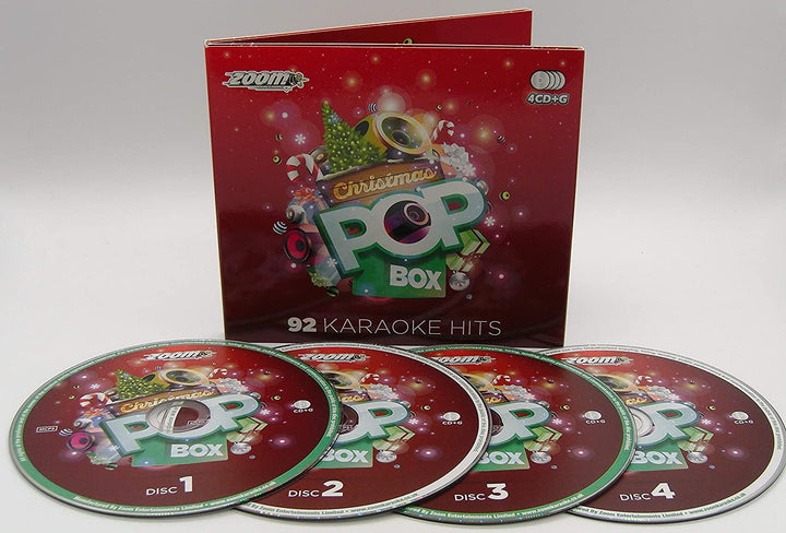 Zoom Karaoke Christmas Pop Box Party Pack – 4 CD+G Box-Set – 92 Songs [Audio-CD]