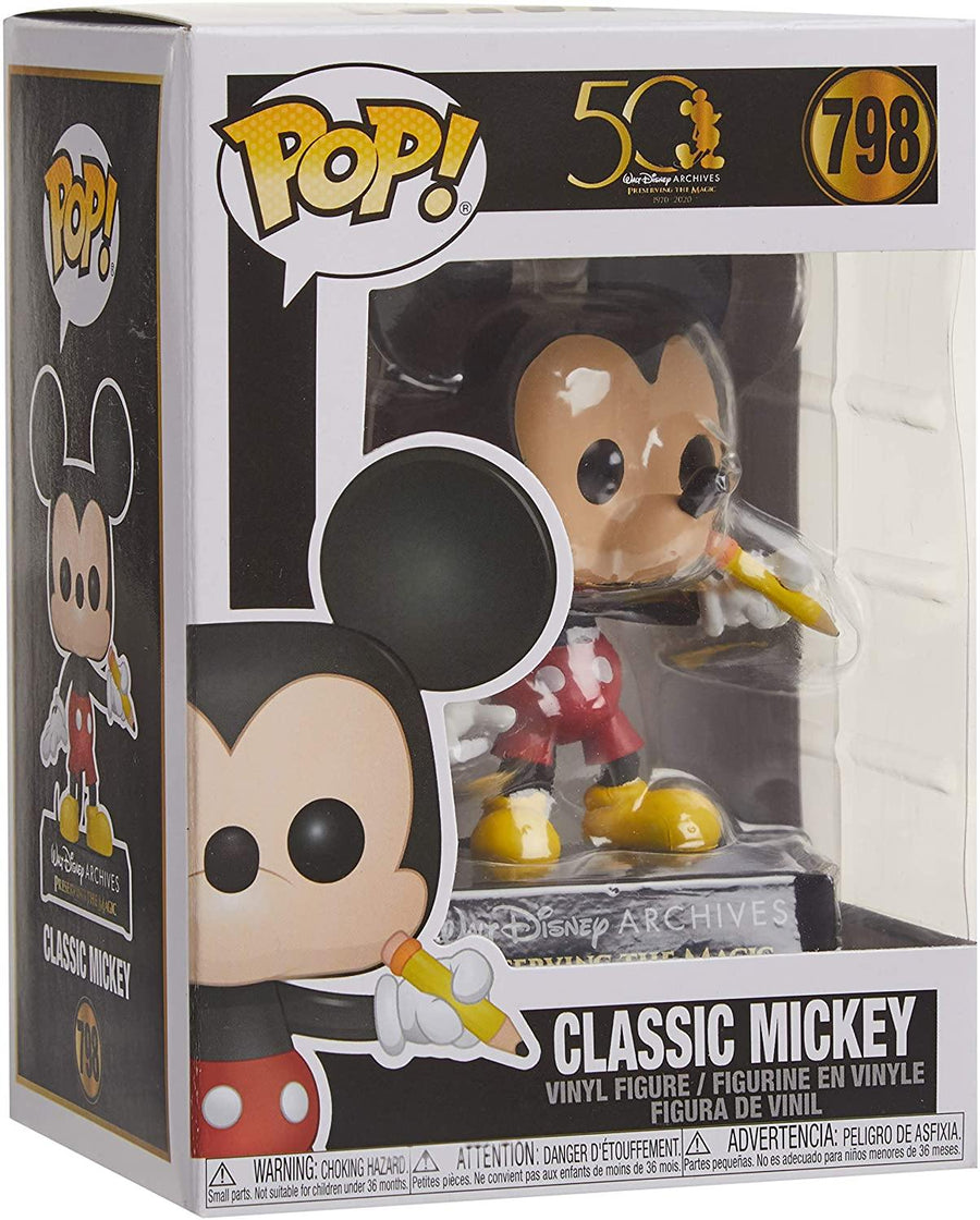 50 Walt Disney Archives Presenting The Magic Classic Mickey  Funko 49890 Pop! Vinyl #798 - Yachew