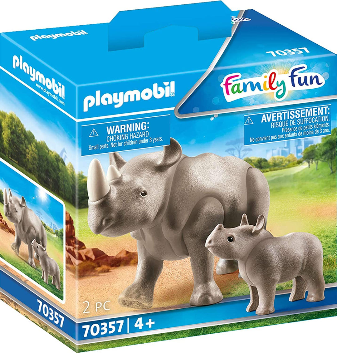 Playmobil 70357 Family Fun Rhino con becerro