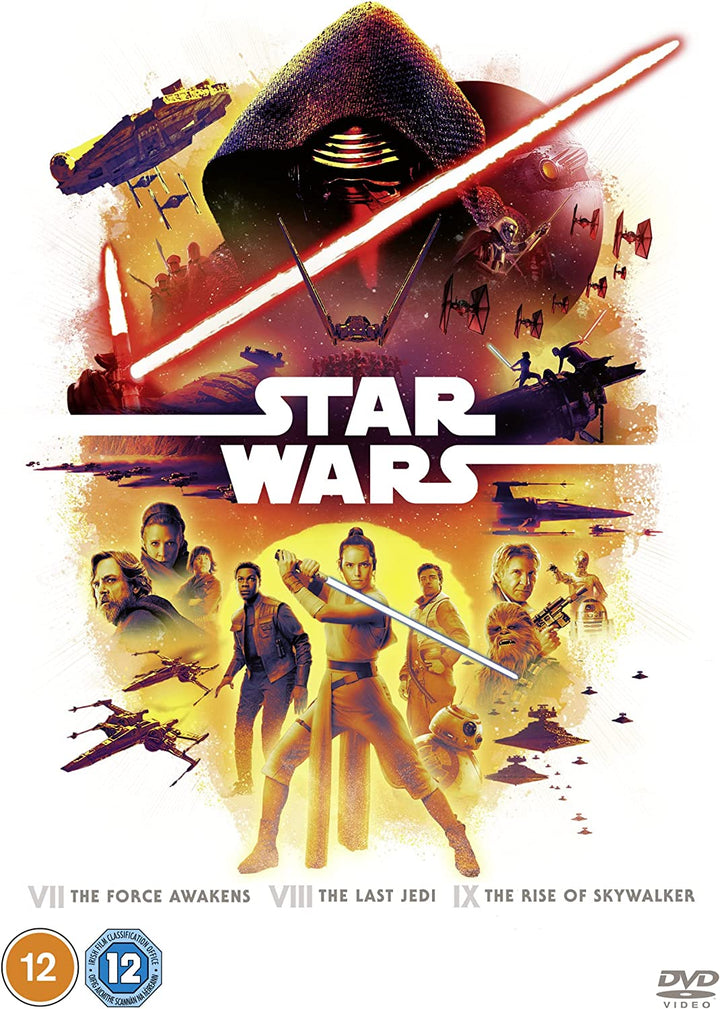 Star Wars Sequel Trilogy Boxset (Episoden 7-9) [2022] [DVD]