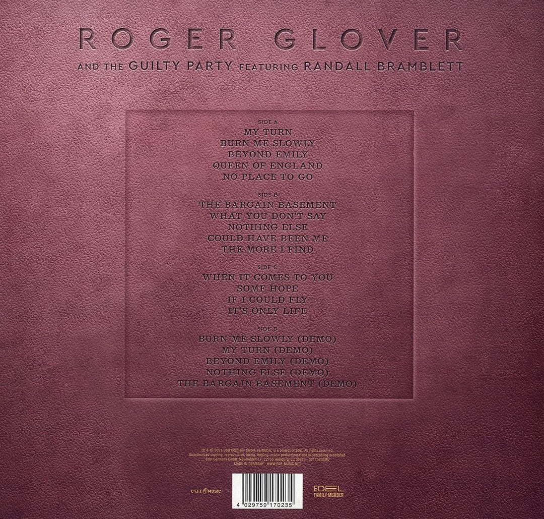 Roger Glover - Snapshot [Vinyl]
