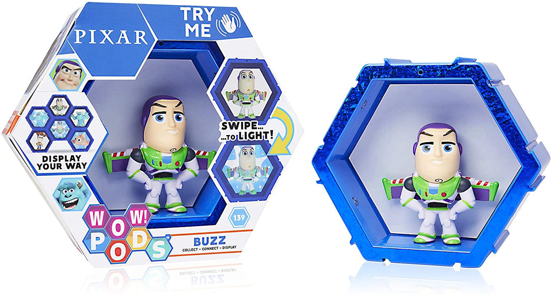 WOW! PODS Buzz Lightyear - Toy Story 4 | Official Disney Pixar Light-Up Bobble-Head Collectable Figure