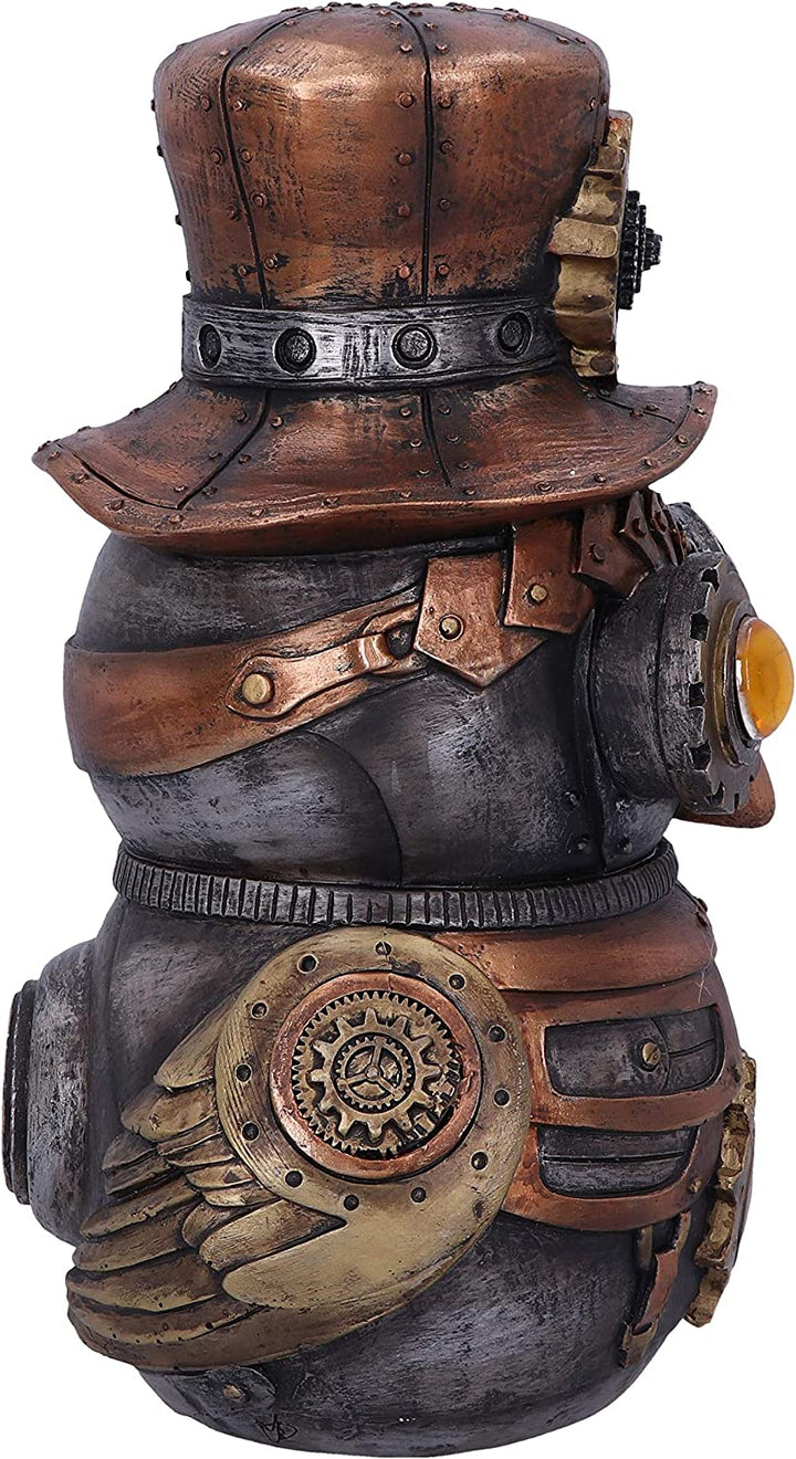 Nemesis Now Hootle Steampunk-Eule mit Zylinder, 22,7 cm, Bronze, D5413T1