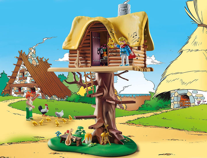 PLAYMOBIL Asterix 71016 Cacofonix mit Baumhaus, Spielzeug für Kinder ab 5 Jahren