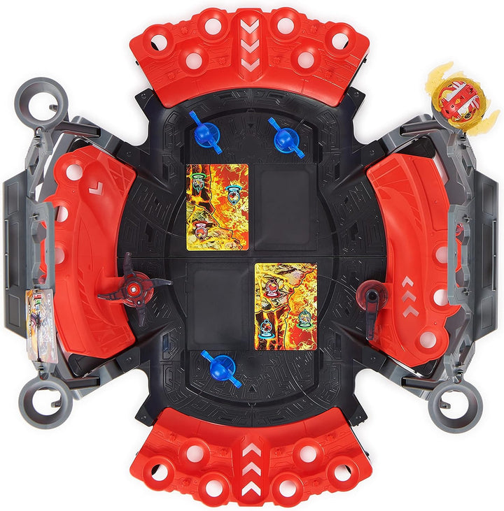 BAKUGAN Battle Arena with Exclusive Special Attack Dragonoid, Customisable, Spinning Action Figure and Playset