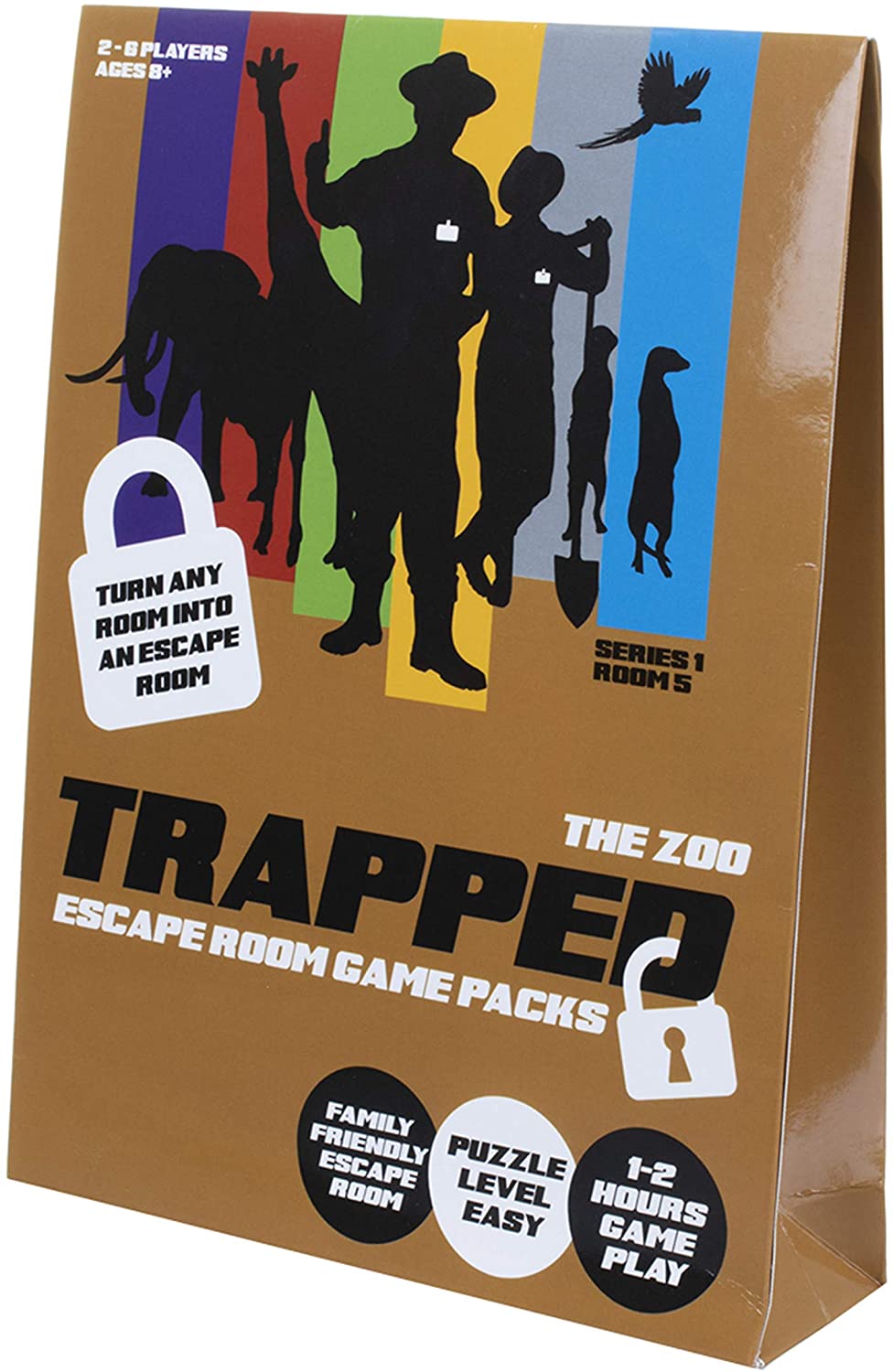 AB Gee abgee 539 TZ001 EA Trapped Escape Room Game Packs The Zoo, Multi-colored