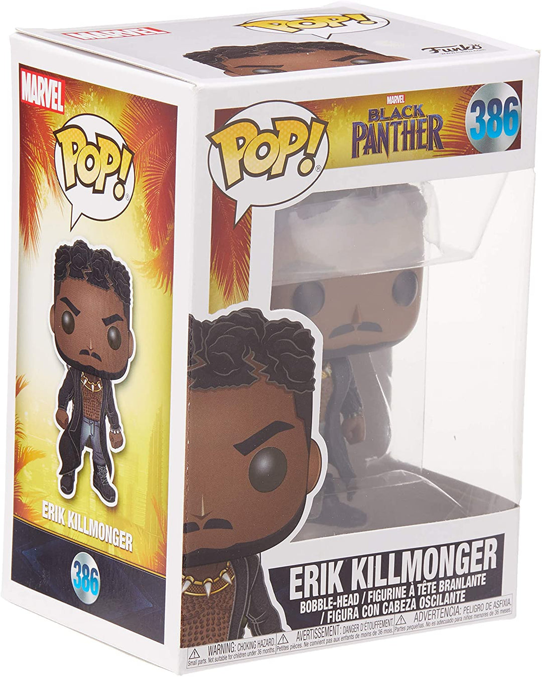 Marvel Black Panther Erik Killmonger Funko 33153 Pop! Vinile #386
