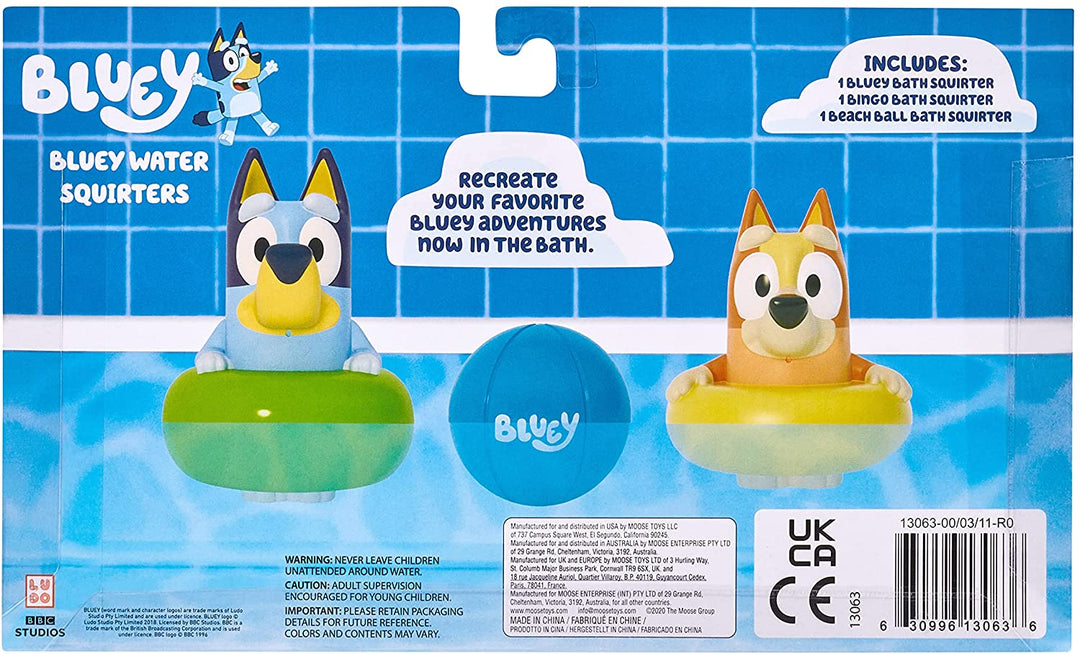 Bluey 13063 Badespritzer im 3er-Pack