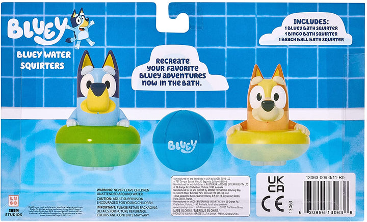 Bluey 13063 Bath Squirters 3-Pack