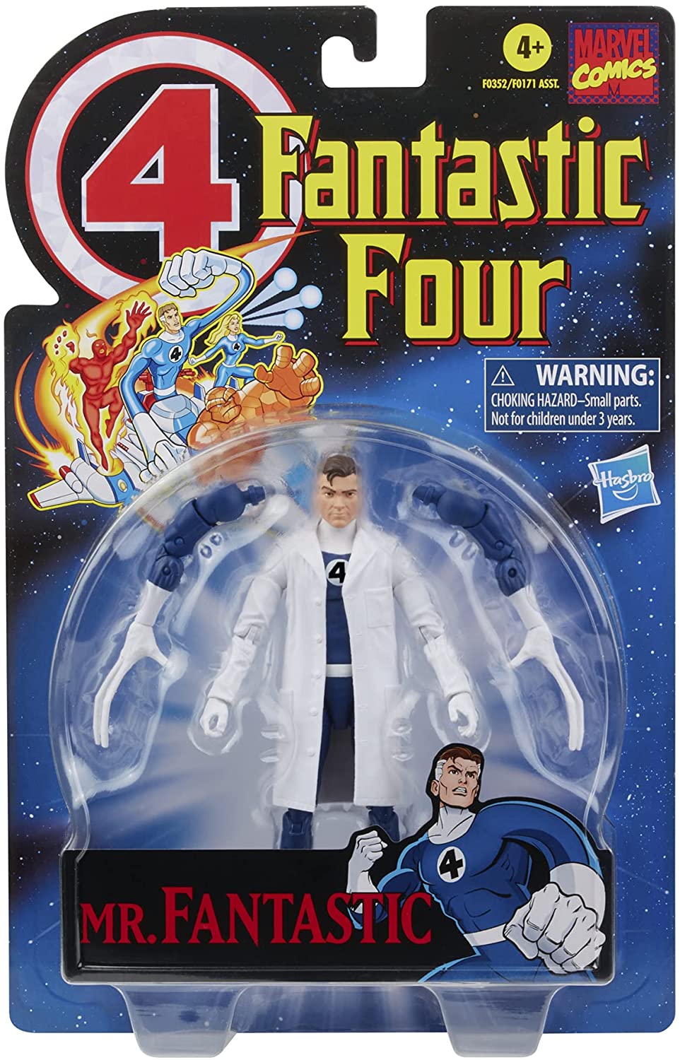 Hasbro Marvel Legends Series Retro Fantastic Four Mr. Fantastic 6-inch Action Figure - Ages 4+ 3