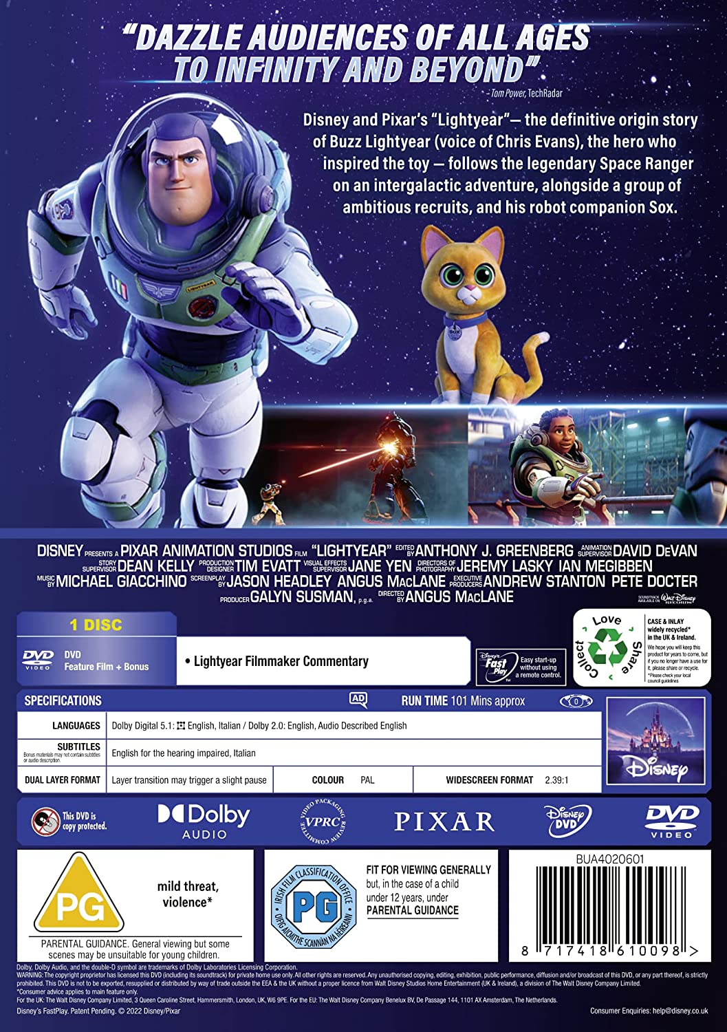 Disney & Pixar's Lightyear - Action Adventure [DVD]
