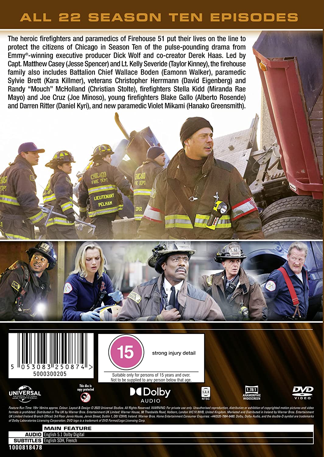 Chicago Fire: Staffel Zehn [DVD] [2021]