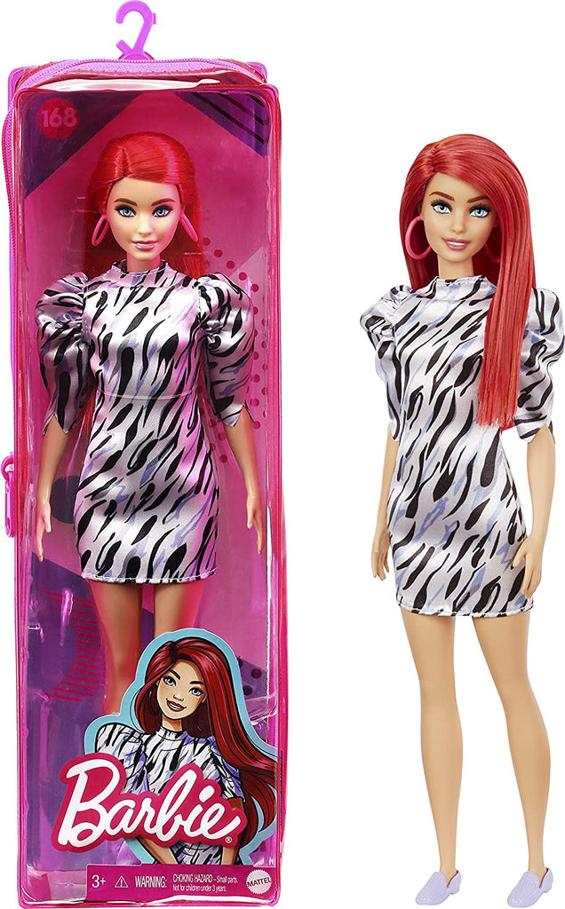 Barbie Fashionistas Doll #168 with Short Red Hair, Toy for Kids 3