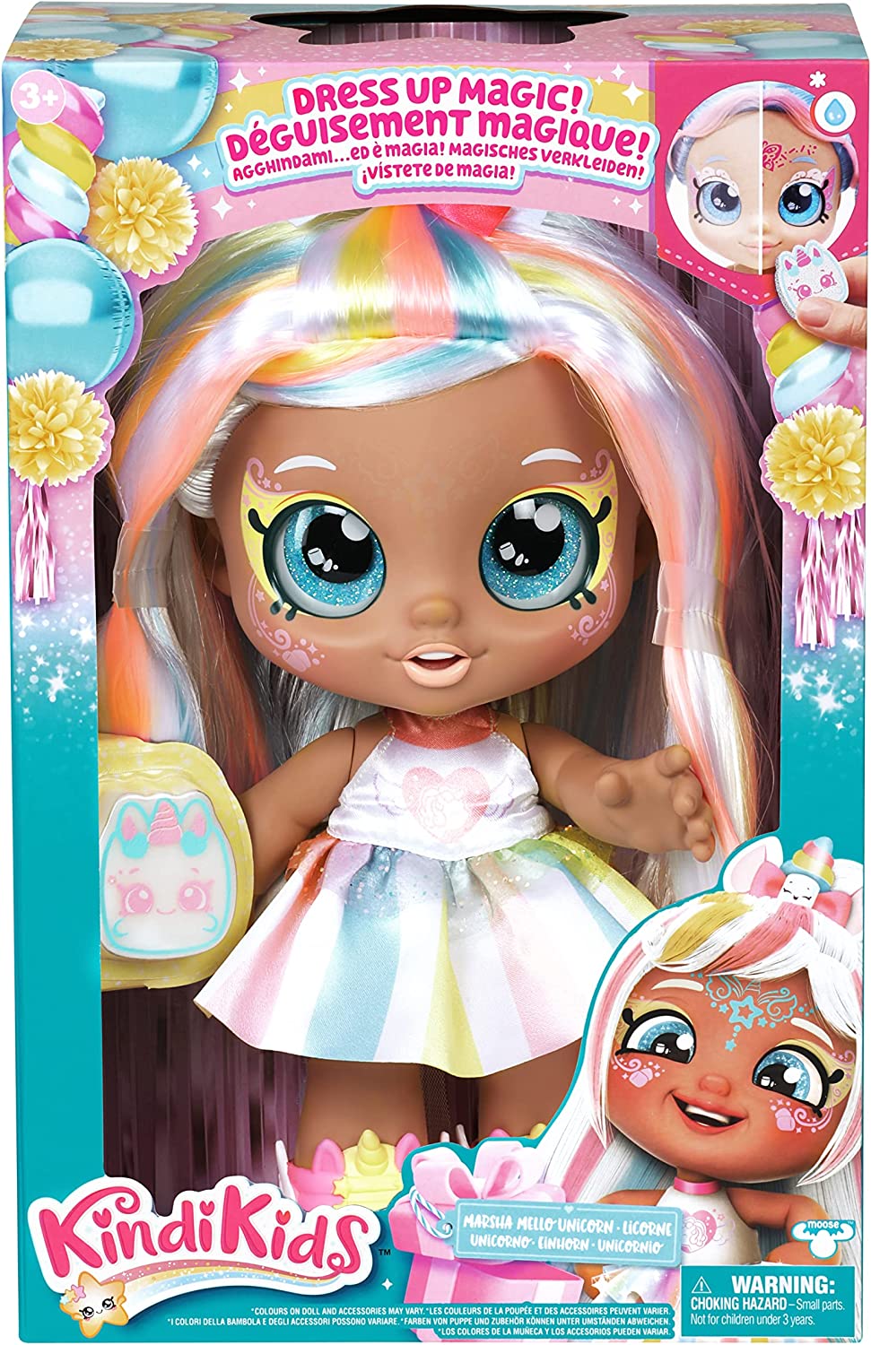 Kindi Kids Dress Up Magic Marsha Mello Unicorn Face Paint Doll