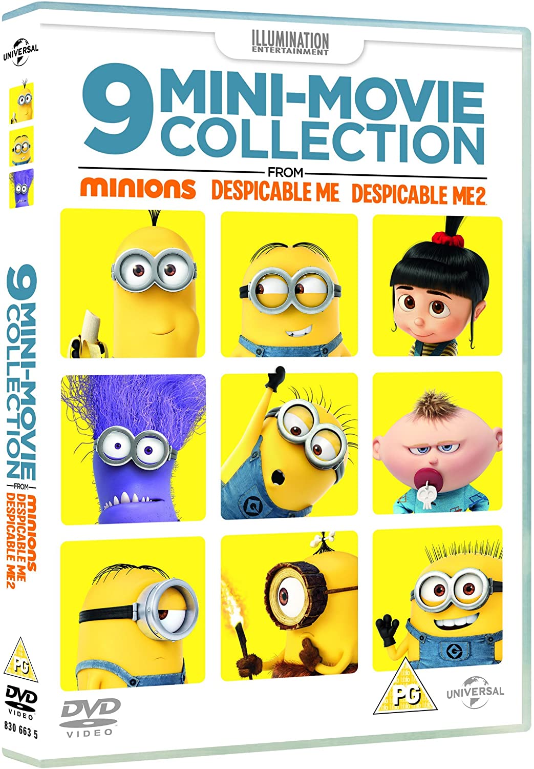 9 Mini-filmcollectie van Minions, Despicable Me 1 &amp; 2 [DVD]