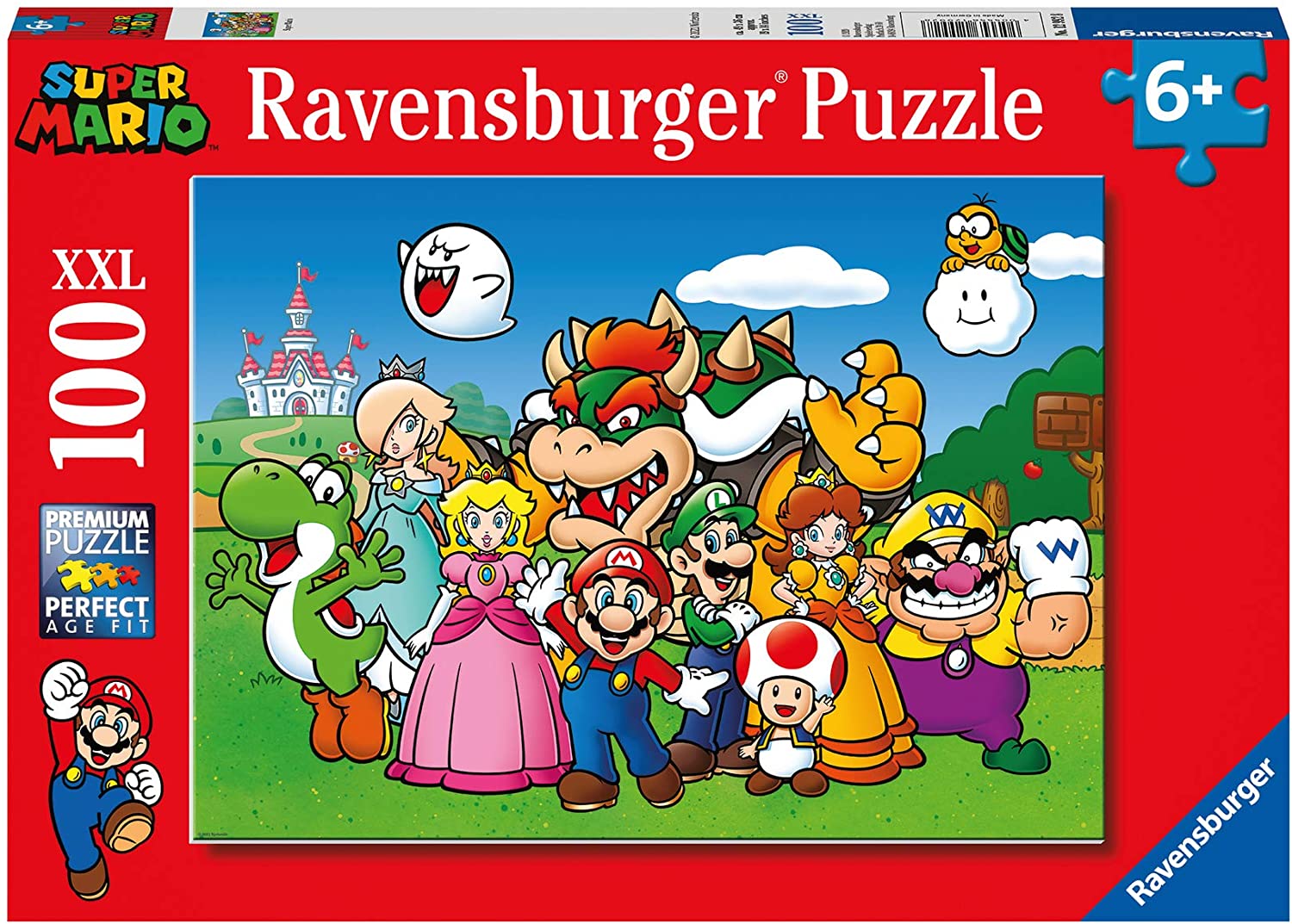 Ravensburger Super Mario 100-teiliges XXL-Puzzle – Kinderpuzzle für Kinder ab 6 Jahren