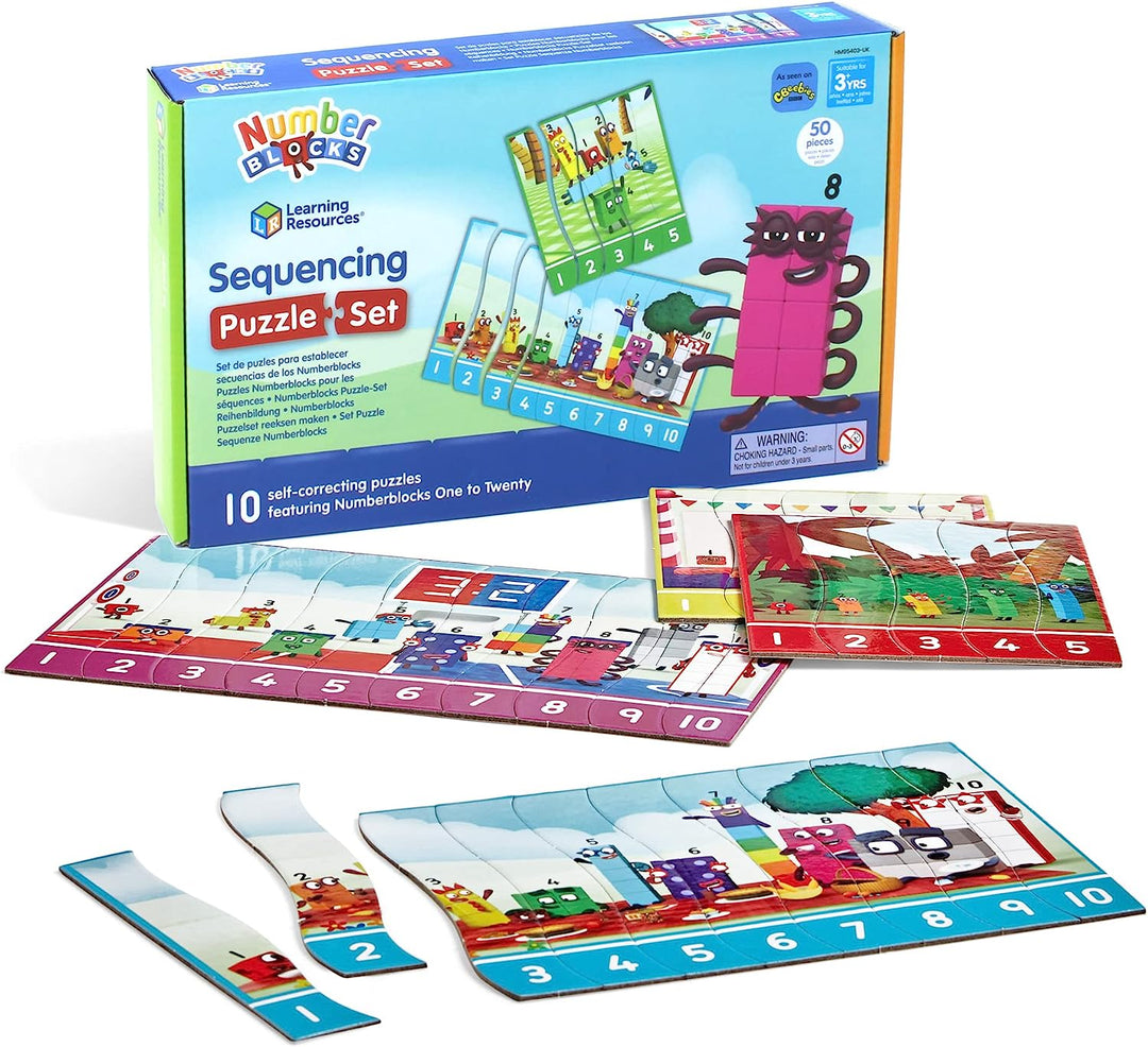 Learning Resources HM95403-UK Numberblocks Sequenzierungspuzzle, Einheitsgröße