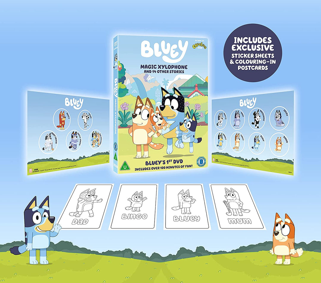 Bluey – Magic Xylophone and Other Stories (enthält exklusive Aufkleber und Postkarten) [2021] – [DVD]